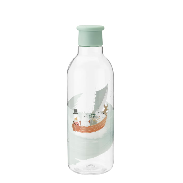 Drink-It Moomin Water bottle 0.75 l from Rig-Tig by Stelton in dusty green