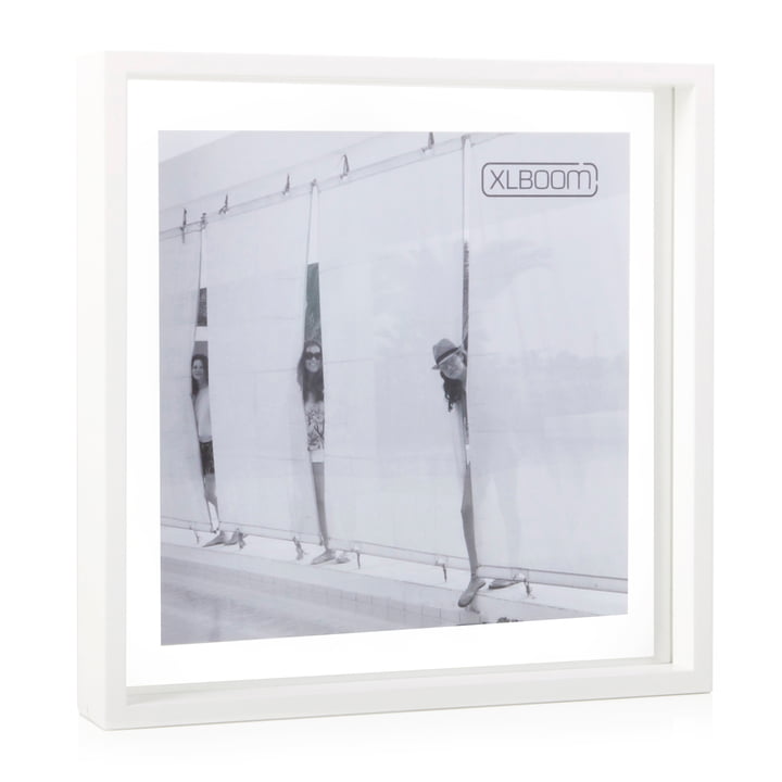 Square Floating Box picture frame 32 x 32 cm, white from XLBoom