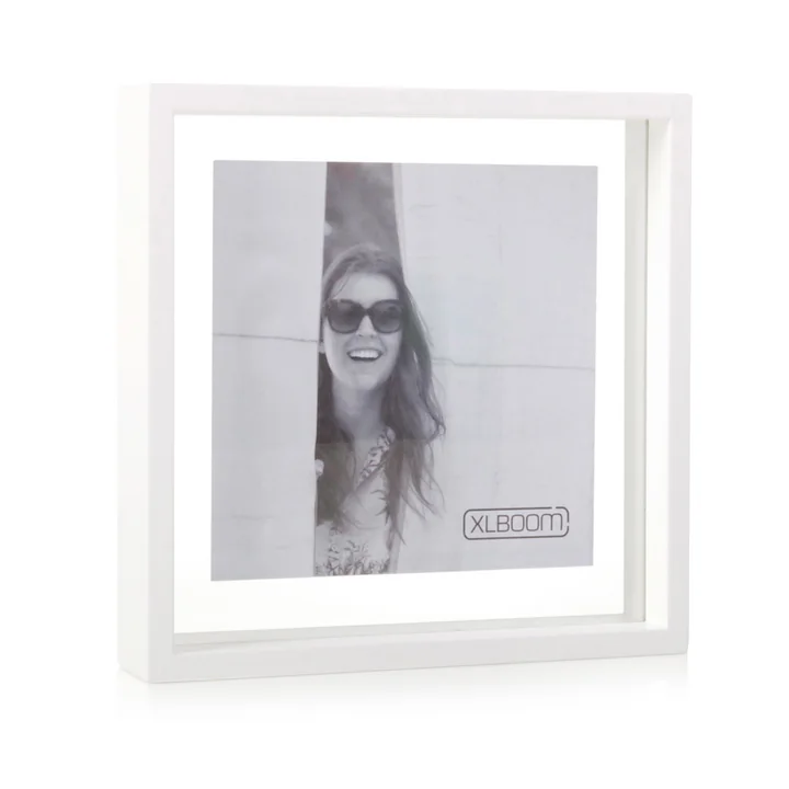 Square Floating Box picture frame 25 x 25 cm, white from XLBoom