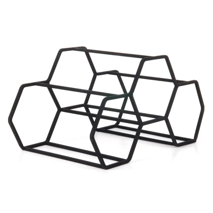 Pico bottle rack for 3 bottles, black from XLBoom