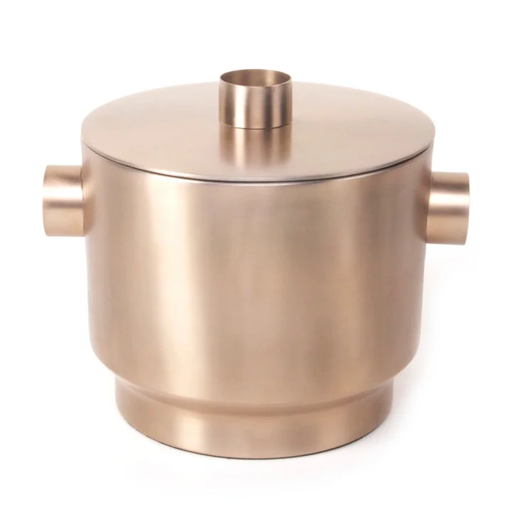 Rondo Ice cube tray, copper steel, Ø 18 cm from XLBoom