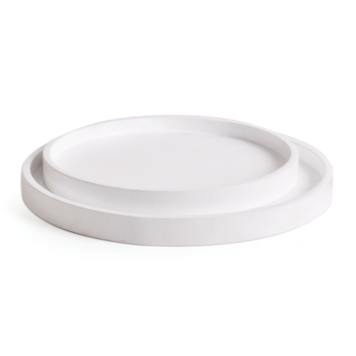 Low Tray set (set of 2), white from XLBoom