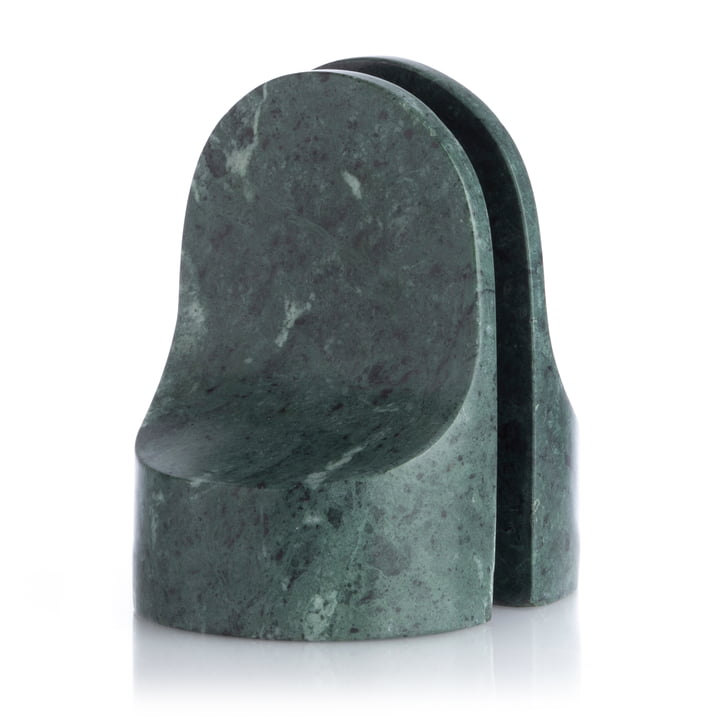 Emoji Bookend (set of 2), marble green from XLBoom