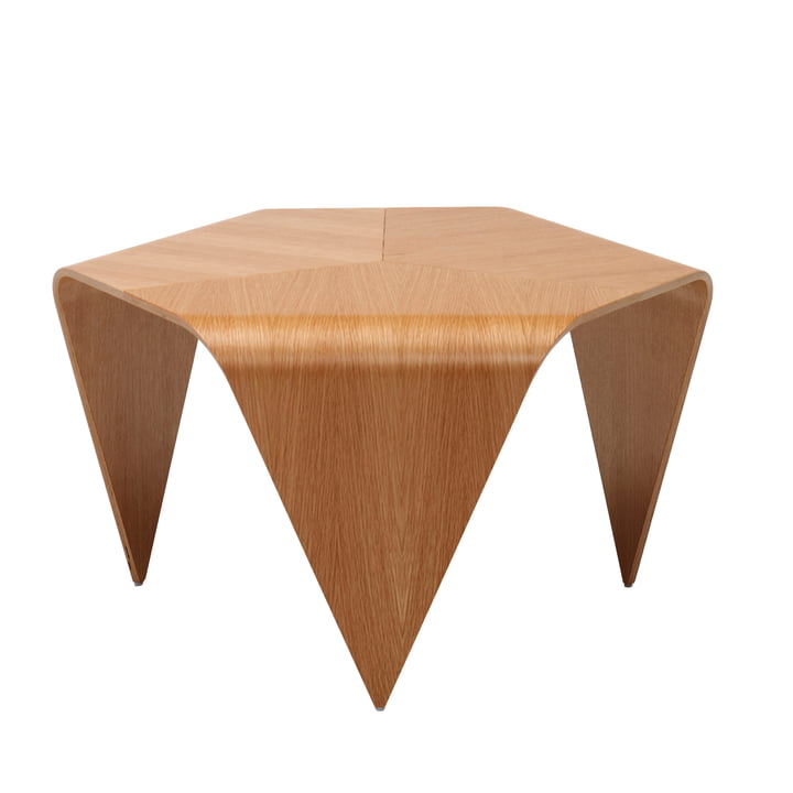 Trienna coffee table by Artek in clear lacquered oak