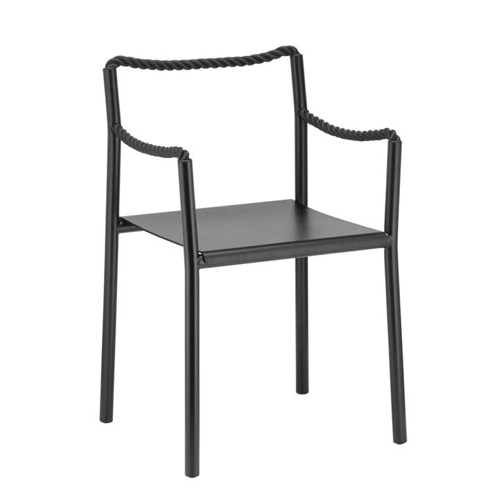 Artek - Rope Chair, black / black