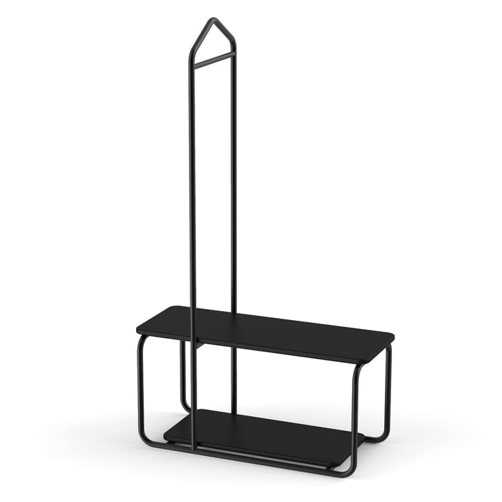 Mute servant with bench in black