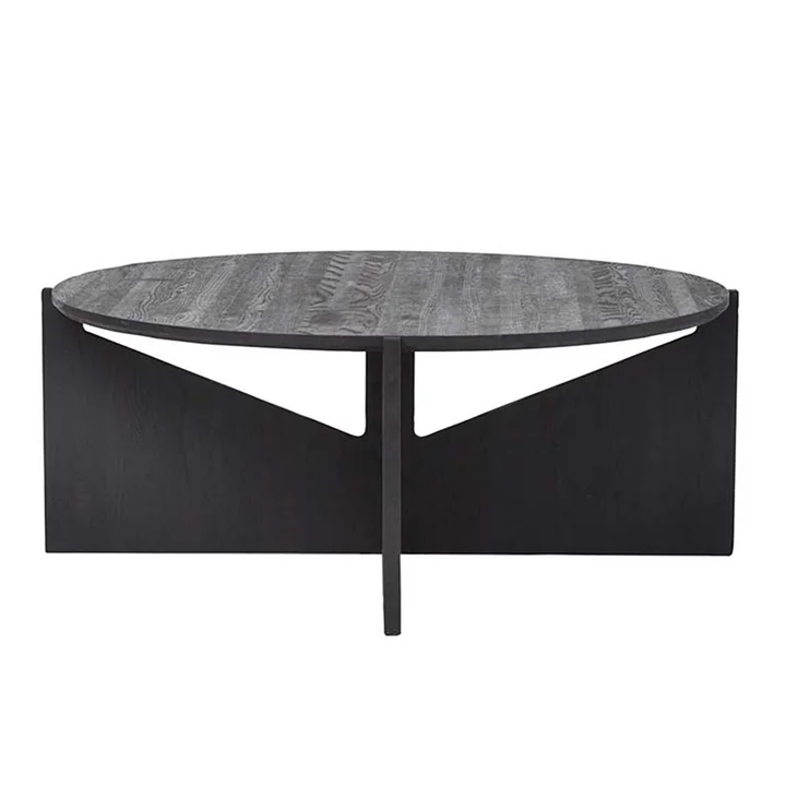Coffee table XL Ø 78 H 36 cm by Kristina Dam Studio in black