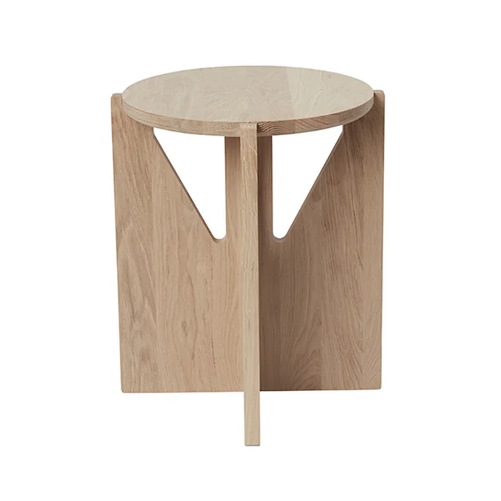Stool Ø 36 cm H 42 cm by Kristina Dam Studio in oak