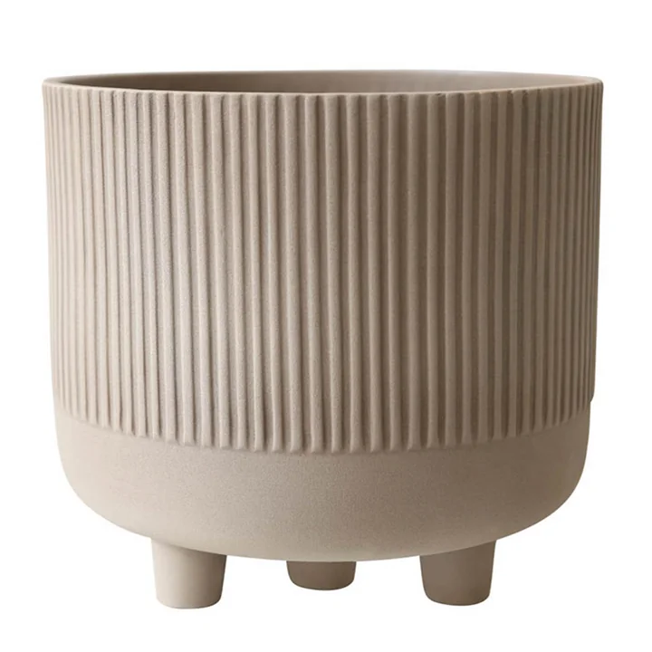 Bowl flowerpot XL Ø 30 cm by Kristina Dam Studio in gray