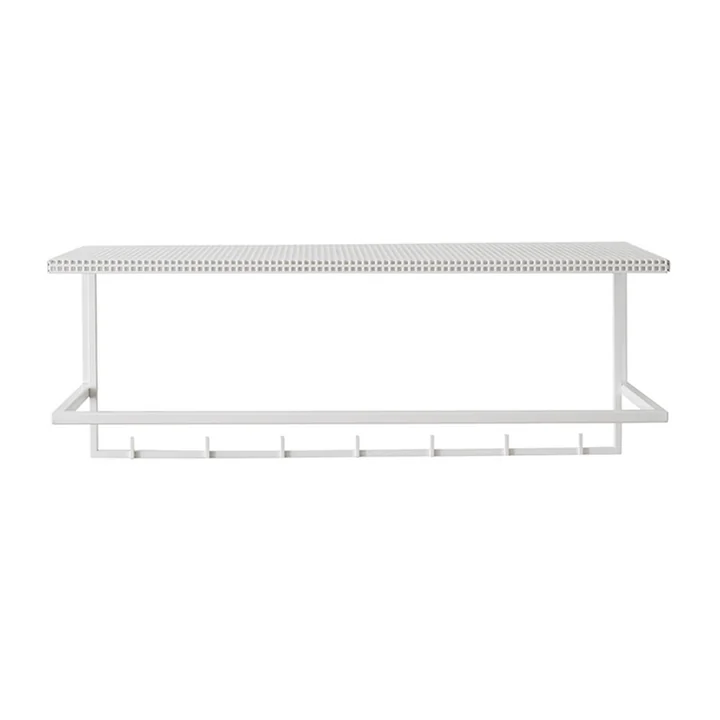 Grid coat rack by Kristina Dam Studio in white