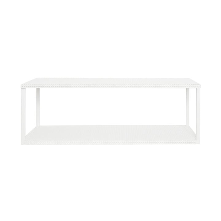 Grid wall shelf by Kristina Dam Studio in white