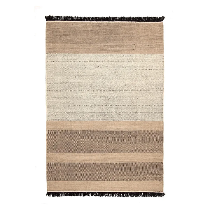 Tres Stripes 200 x 300 cm from nanimarquina in black