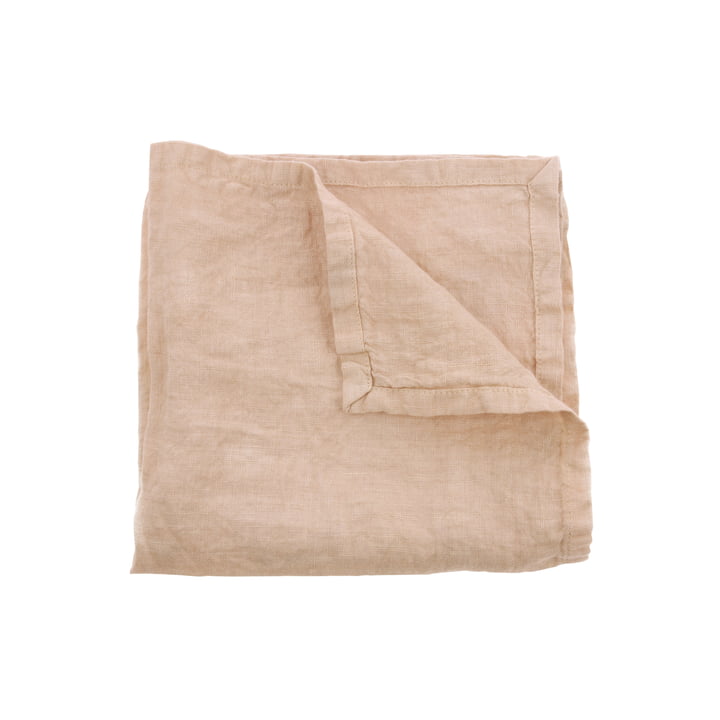 Linen napkins 45 x 45 cm (set of 2) by HKliving in salmon