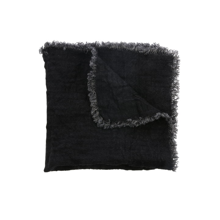 Linen napkins 45 x 45 cm (set of 2) by HKliving in charcoal