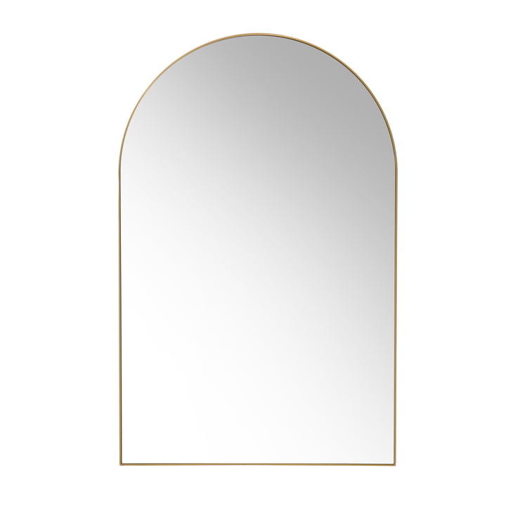 HKliving - Arch wall mirror, 92 x 59.5 cm, brass