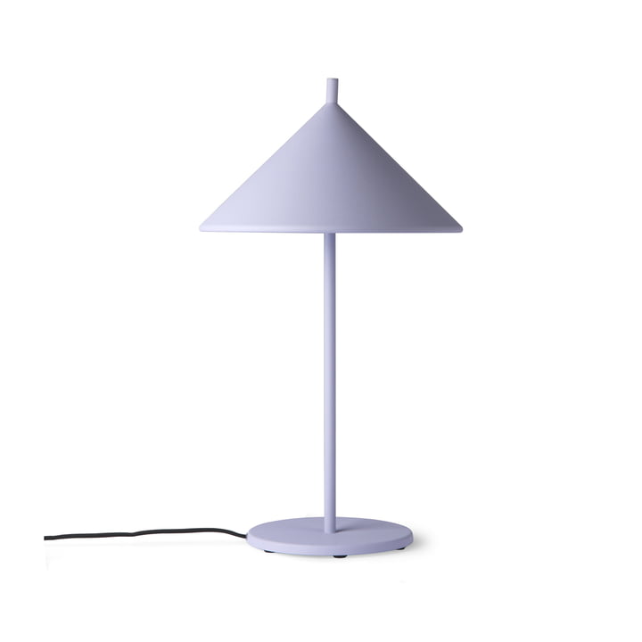 Triangle table lamp M by HKliving in matt purple