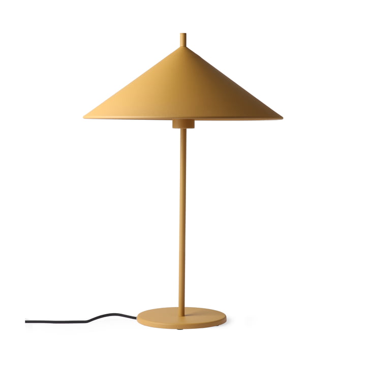 Triangle table lamp L by HKliving in matt ocher
