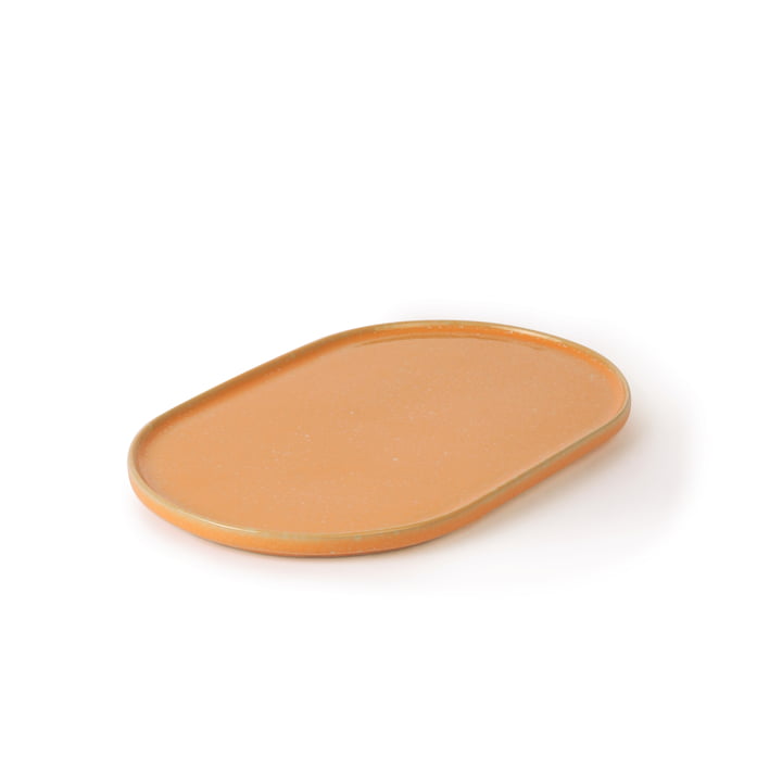 Gallery plate 23.5 cm oval by HKliving in peach