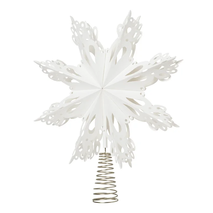 Christmas Star Christmas tree top Ø 30 cm, white from Broste Copenhagen