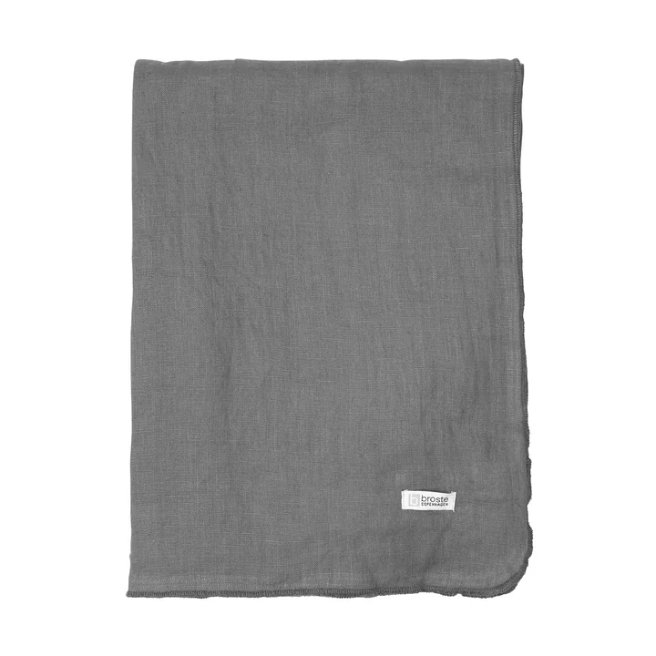 Gracie tablecloth, 160 x 200 cm, dark shadow by Broste Copenhagen