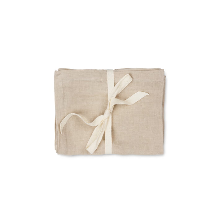 Linen Napkins, 45 x 45 cm, natural (set of 2) by ferm Living