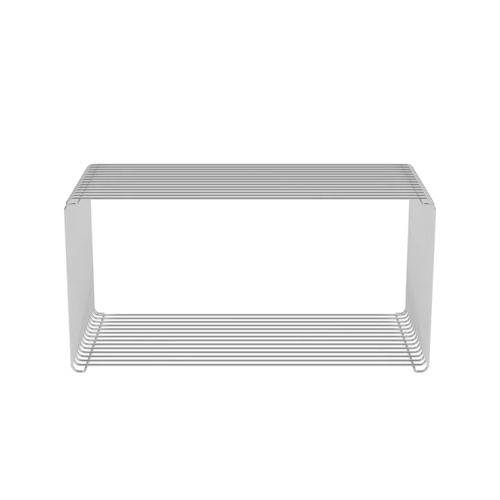 Panton Wire Extended Shelf 34.8 cm, chrome from Montana.