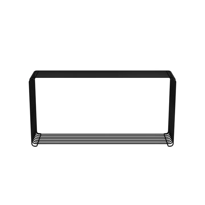 Panton Wire Extended Shelf 18.8 cm, black from Montana.