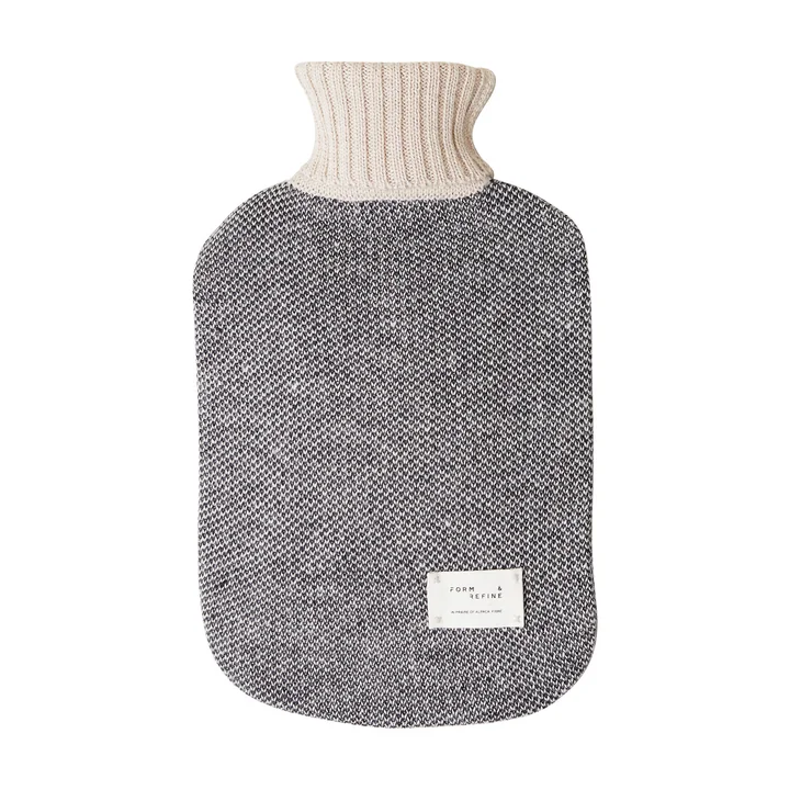 Aymara hot water bottle, patterned cream by Form & Refine