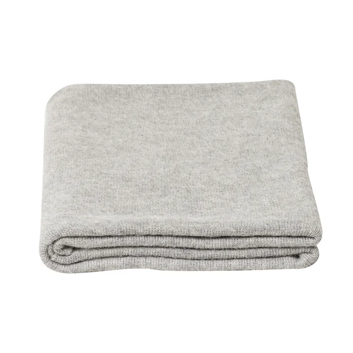 Aymara Blanket, 130 x 190 cm, plain gray from Form & Refine