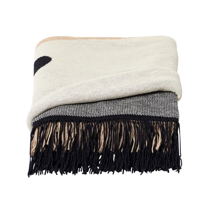 Aymara Blanket, 130 x 190 cm, patterned cream by Form & Refine