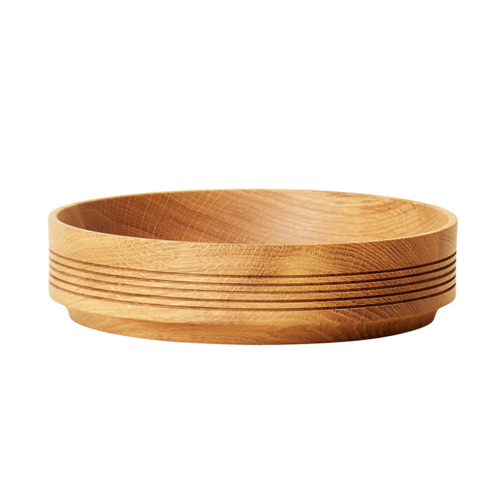 Section wooden bowl, Ø 24 cm H 6 cm, oak from Form & Refine