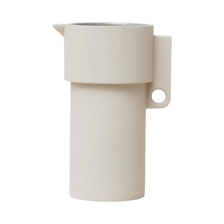 Alcoa jug, 1 L, light gray by Form & Refine