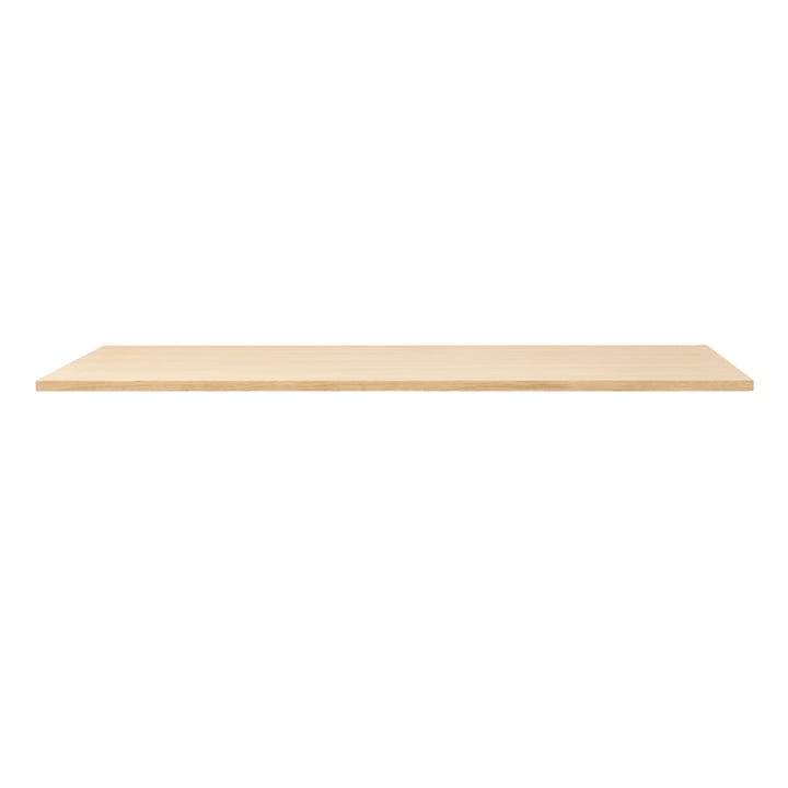 Linear table top, 165 x 88 cm, white pigmented oak from Form & Refine