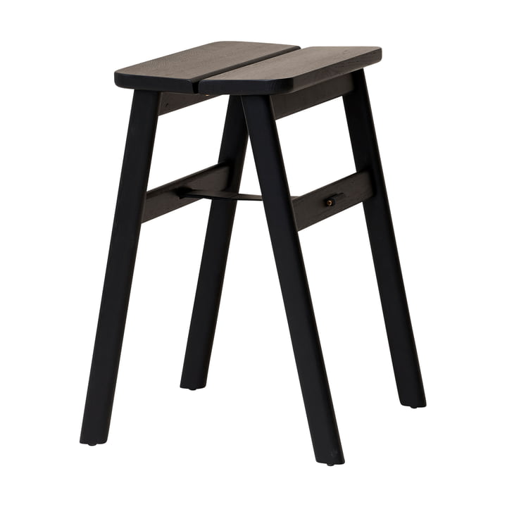 Angle stool, black oak from Form & Refine