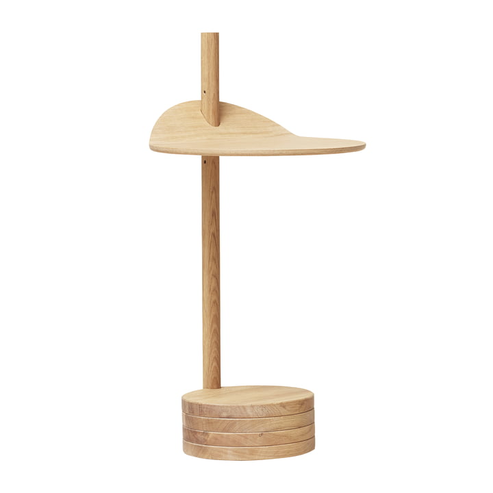 Stilk side table, white pigmented oak from Form & Refine