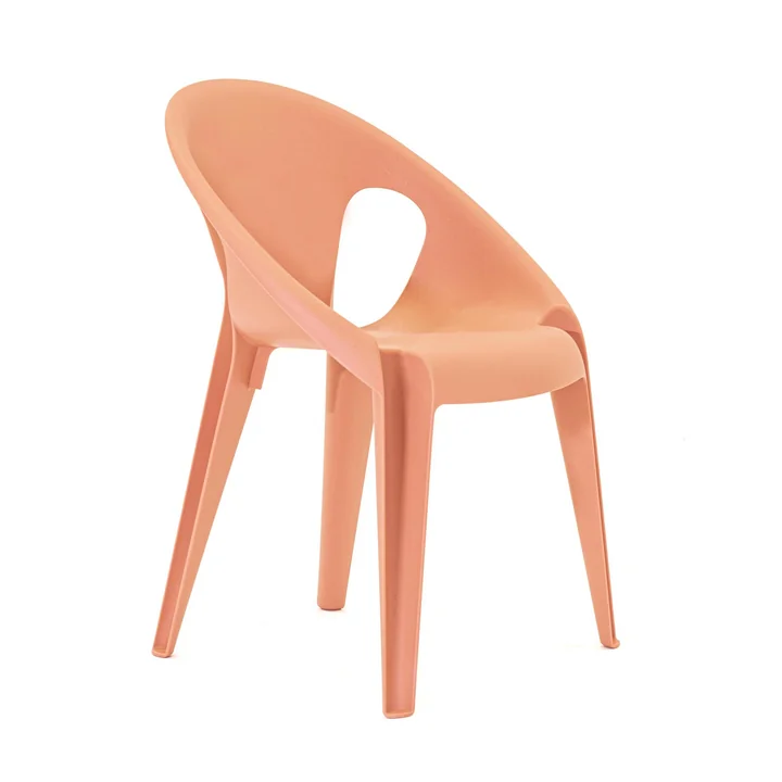 Bell Chair in the color sunrose orange