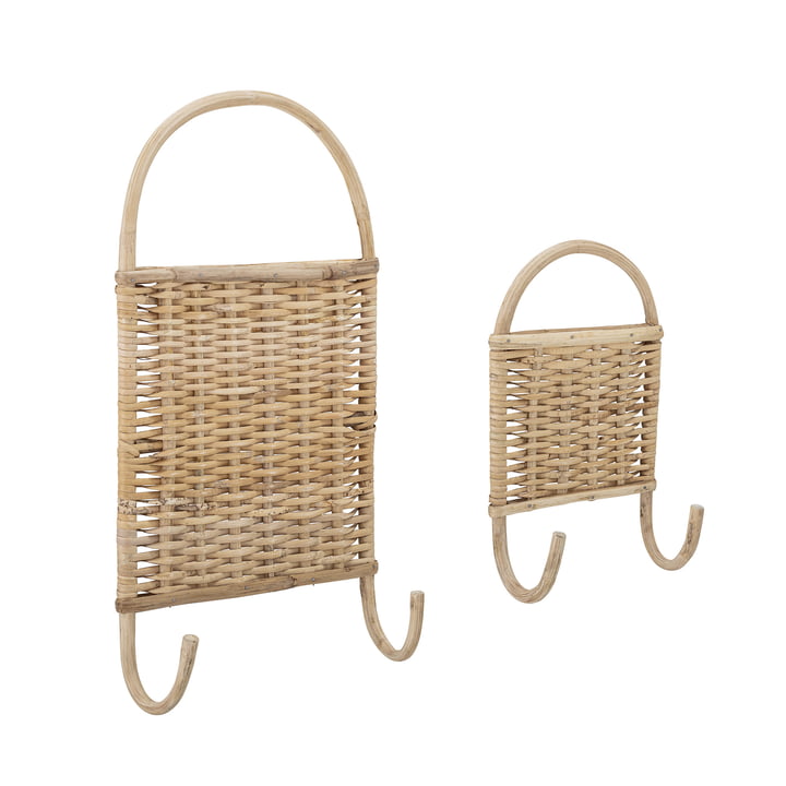 Christiane Cane wall hook, Cane natural (set of 2) from Bloomingville