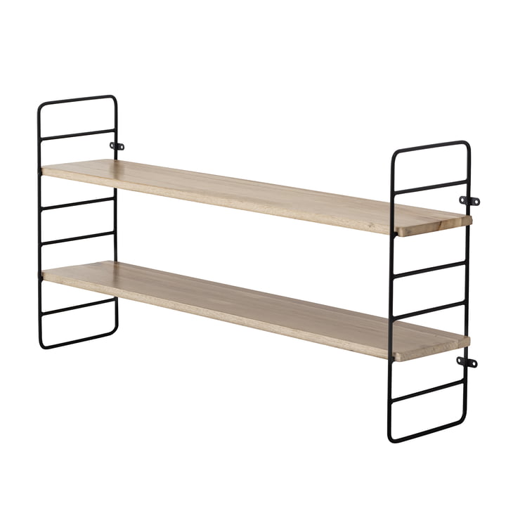 North shelf, 65 cm from Bloomingville in black / natural