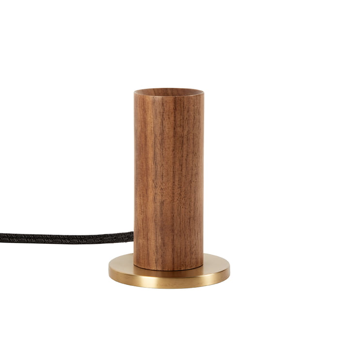 Walnut Knuckle Table lamp, walnut / brass (EU) from Tala .