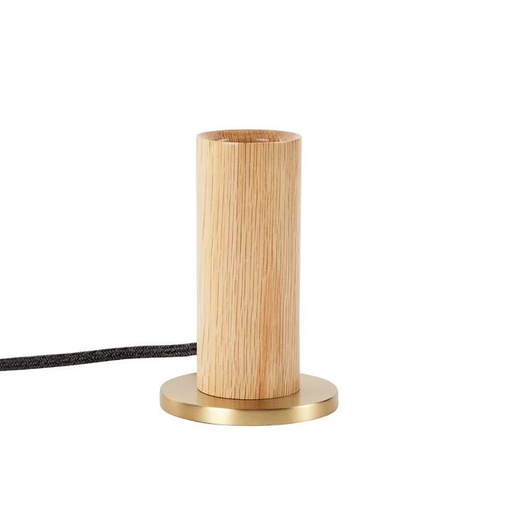 Oak Knuckle Table lamp, oak / brass (EU) from Tala .