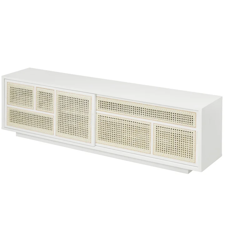 Air sideboard / TV console, white / gray by Design House Stockholm