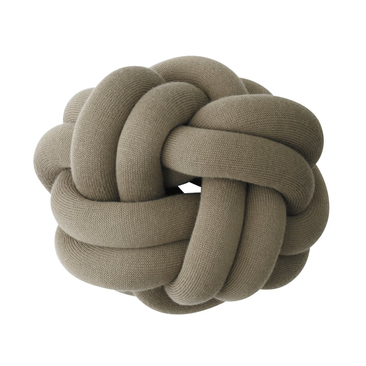 Knot Cushion, khaki by Design House Stockholm