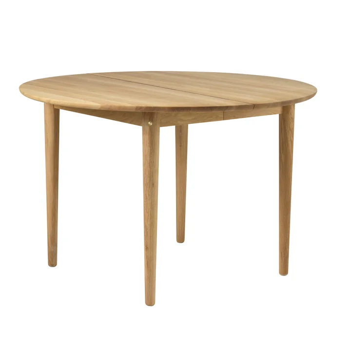 C62E dining table Ø 115 cm, natural oak from FDB Møbler