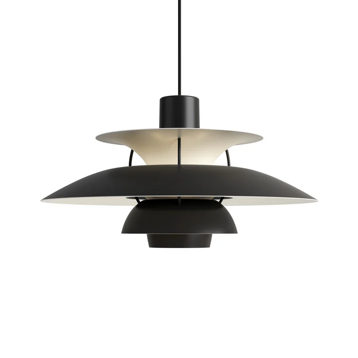 PH 5 pendant light, monochrome black from Louis Poulsen .