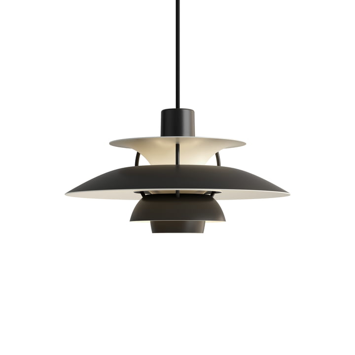 PH 5 Mini pendant lamp, monochrome black by Louis Poulsen .