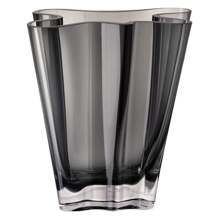 Flux vase, 26 cm / gray by Rosenthal