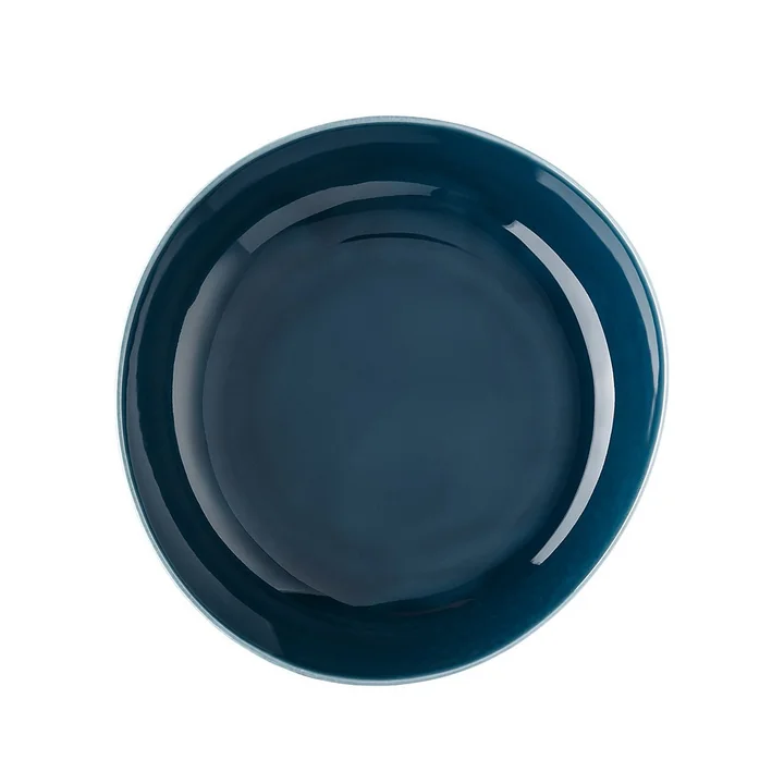 Junto plate Ø 22 cm deep, ocean blue by Rosenthal