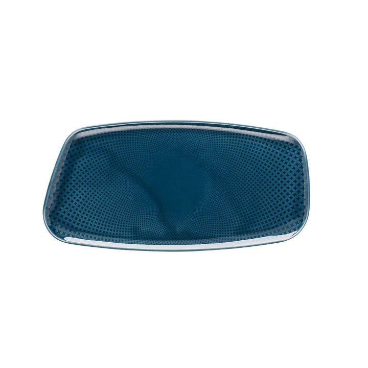 Junto plate, 30 x 15 cm, ocean blue by Rosenthal