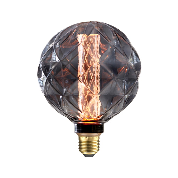 LED Romb, E27 / 3.5 W, Smoke Glass from NUD Collection