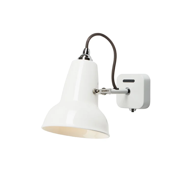 Original 1227 Mini Ceramic wall lamp, pure white from Anglepoise